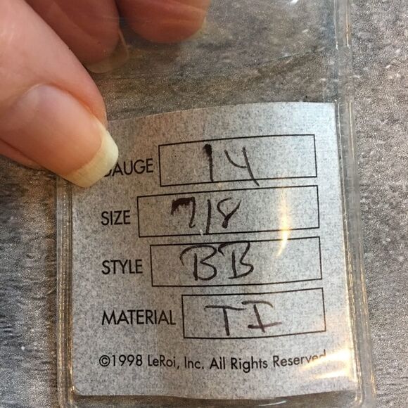 LeRoi titanium tongue rings - Picture 5 of 5